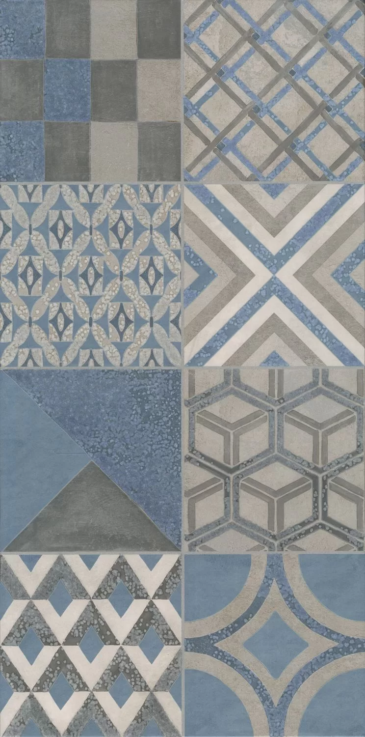 Керамическая плитка Kerama Marazzi Онда Декор 3 матовый обрезной 30х60 Комбинированный