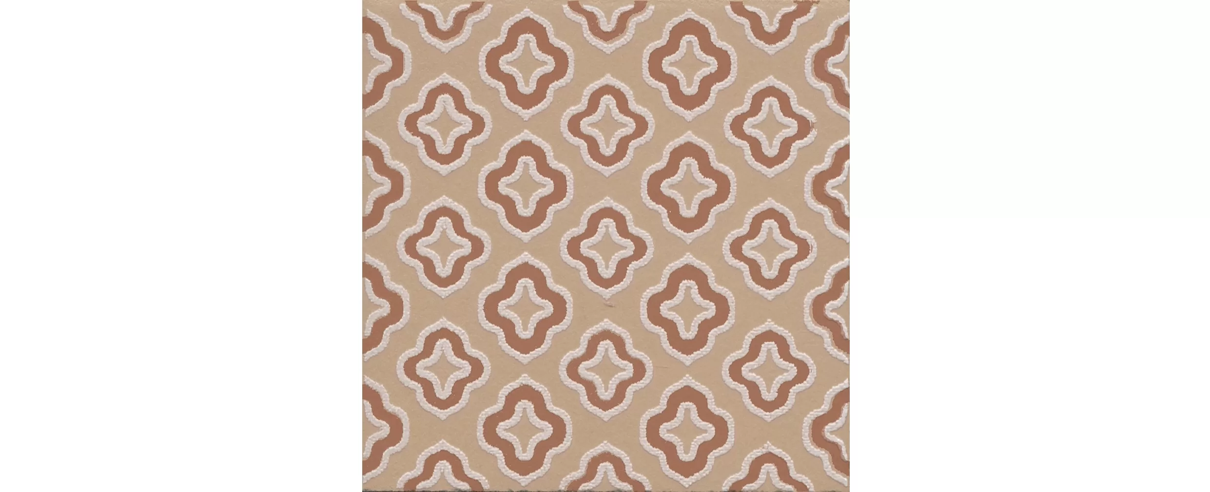Керамическая плитка Kerama Marazzi Агуста Декор 2 оранжевый матовый 9,8x9,8 Оранжевый